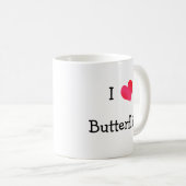 Mug J'aime les papillons (Devant droit)