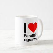 Mug j'aime les parallélogrammes (Devant droit)