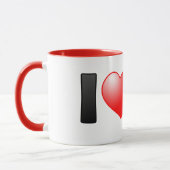 Mug J'aime les perroquets à tête noire (Gauche)