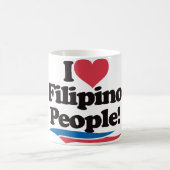 Mug J'aime les personnes philippines (Centre)
