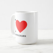 Mug J'aime les personnes transgenres (Devant gauche)