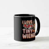 Mug J'Aime Les Petits Wieners Drôle Miniature Dachshun (Devant droit)