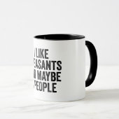 Mug J'Aime Les Phéasateurs Et Peut-Être 3 Personnes (Devant droit)