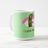 Mug J'Aime Les Phrases Drôle Du Sushi (Devant gauche)