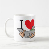 Mug J'aime les pigeons (Gauche)