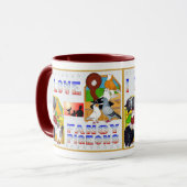 Mug J'Aime Les Pigeons Fancy ! (Devant gauche)