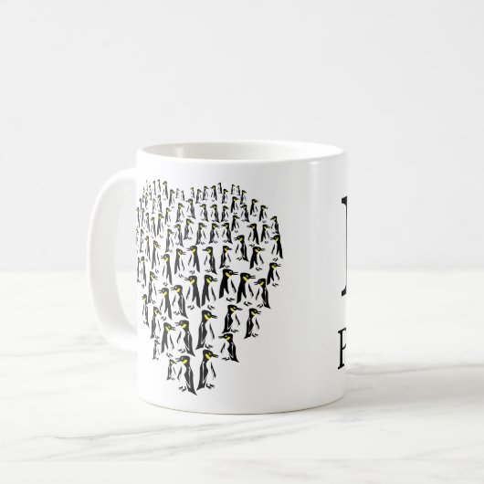 Mug J'aime les pingouins (Devant gauche)
