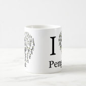 Mug J'aime les pingouins (Centre)