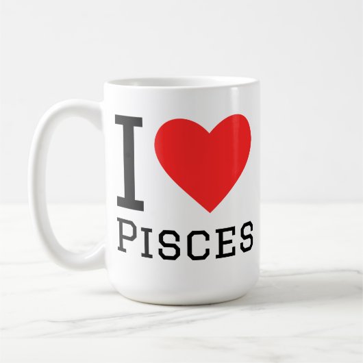 Mug J'aime les poissons (Gauche)