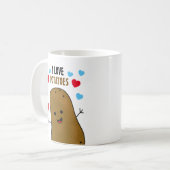 Mug J'aime les pommes de terre (Devant gauche)