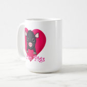 Mug J'aime les porcs micro (Devant gauche)