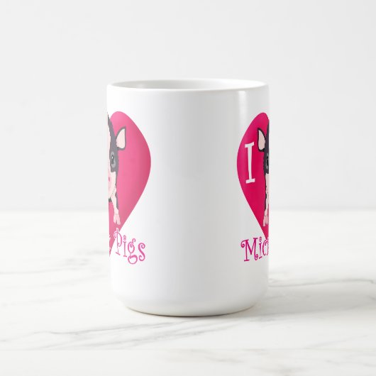 Mug J'aime les porcs micro (Centre)