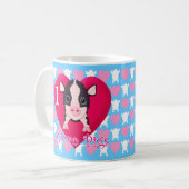 Mug J'aime les porcs micro (Devant gauche)
