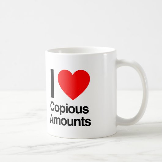 Mug j'aime les quantités abondantes (Droite)