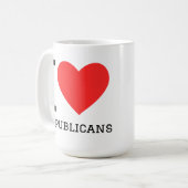 Mug J'aime les républicains (Devant gauche)