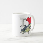 Mug J'aime les requins (Devant droit)