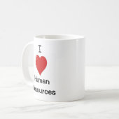 Mug J'aime les ressources humaines - le double a (Devant gauche)