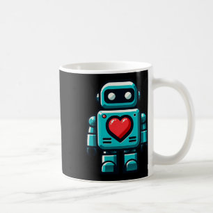 Mug J'aime les robots vêtements de la Saint-Valentin h