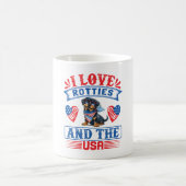 Mug J'aime les Rotties et les USA (Centre)
