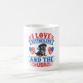 Mug J'aime les Rottweilers et les USA (Centre)