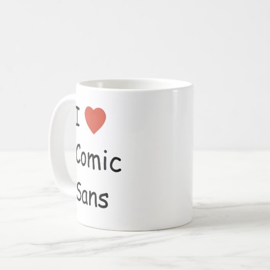 Mug J'aime les sans-bande dessinée (Devant gauche)