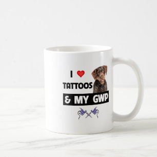 Mug J'Aime Les Tatouages Et Mon Gwp À poils durs Allem