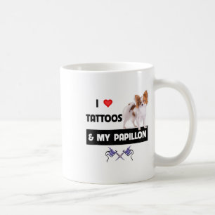 Mug J'Aime Les Tatouages Et Mon Papillon Chien Maman P