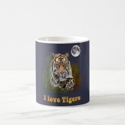 Mug J'aime les tigres (Centre)