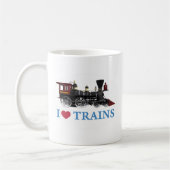Mug J'aime les trains (Gauche)