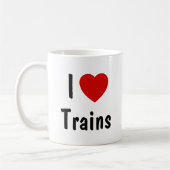Mug J'aime les trains (Gauche)