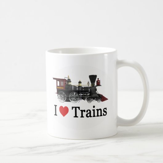 Mug J'aime les trains (Droite)
