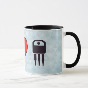 Mug J'aime les transistors électroniques