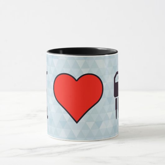 Mug J'aime les transistors électroniques (Centre)