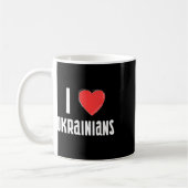 Mug J'aime les Ukrainiens Nationalité Ukraine (Gauche)