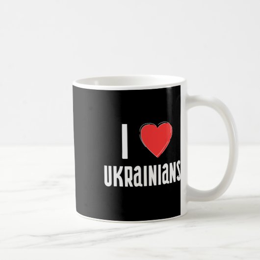 Mug J'aime les Ukrainiens Nationalité Ukraine (Droite)