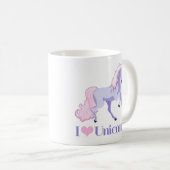 Mug J'Aime Les Unicornes Filles Mignonnes (Devant droit)