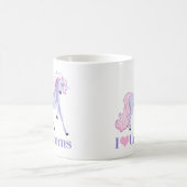 Mug J'Aime Les Unicornes Filles Mignonnes (Centre)