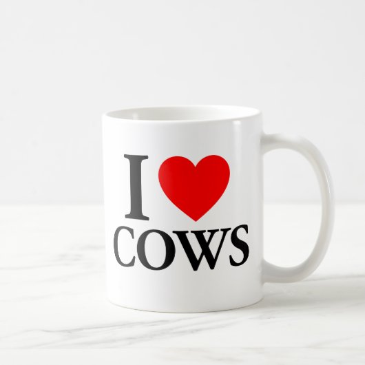 Mug J'aime les vaches (Droite)