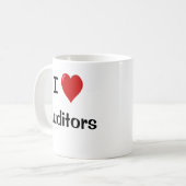 Mug J'aime les vérificateurs - Je coeur les vérificate (Devant gauche)