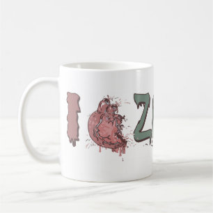 Mug J'aime les zombies par Mudge Studios