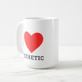 Mug J'aime l'esthétique (Devant gauche)