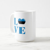 Mug J'aime l'Estonie (Devant gauche)