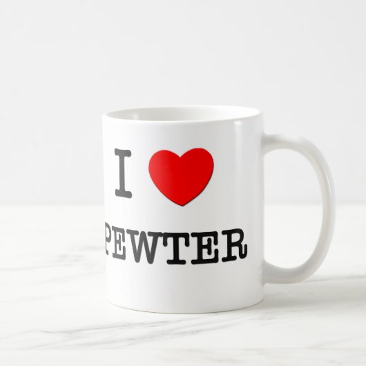 Mug J'aime l'étain (Droite)