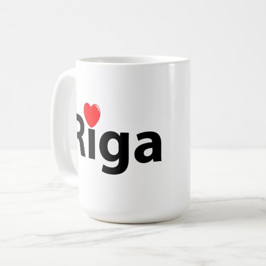 Mug J'aime Lettonie Riga (Devant gauche)