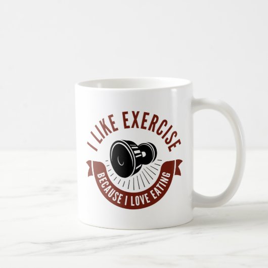 Mug J'Aime L'Exercice (Droite)