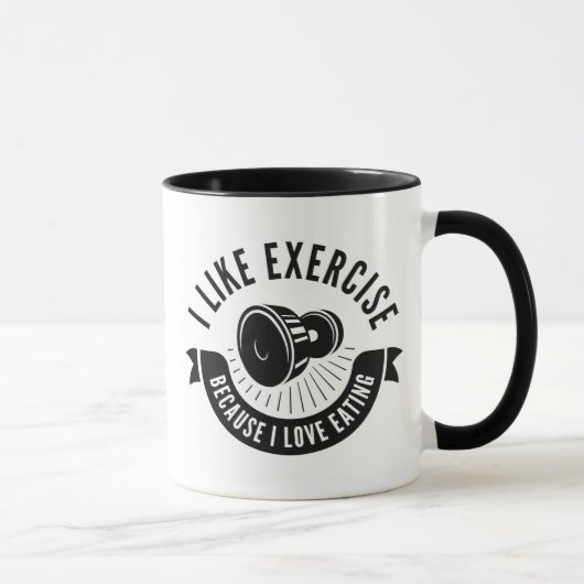 Mug J'aime l'exercice (Droite)