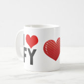 Mug J'aime l'exercice financier (Devant gauche)