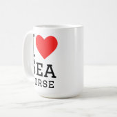 Mug J'aime l'hippocampe (Devant gauche)