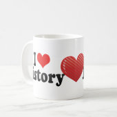 Mug J'aime l'histoire (Devant gauche)