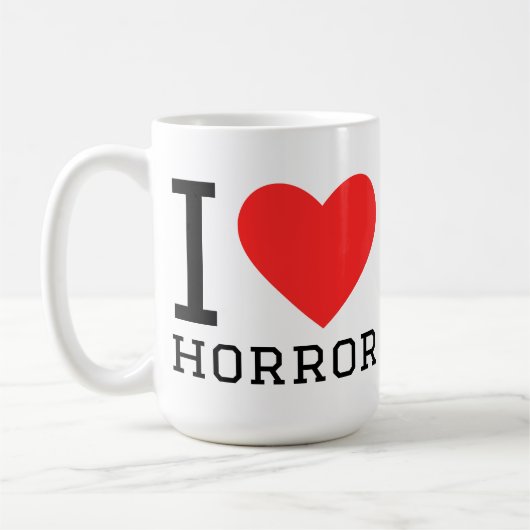 Mug J'aime l'horreur (Gauche)